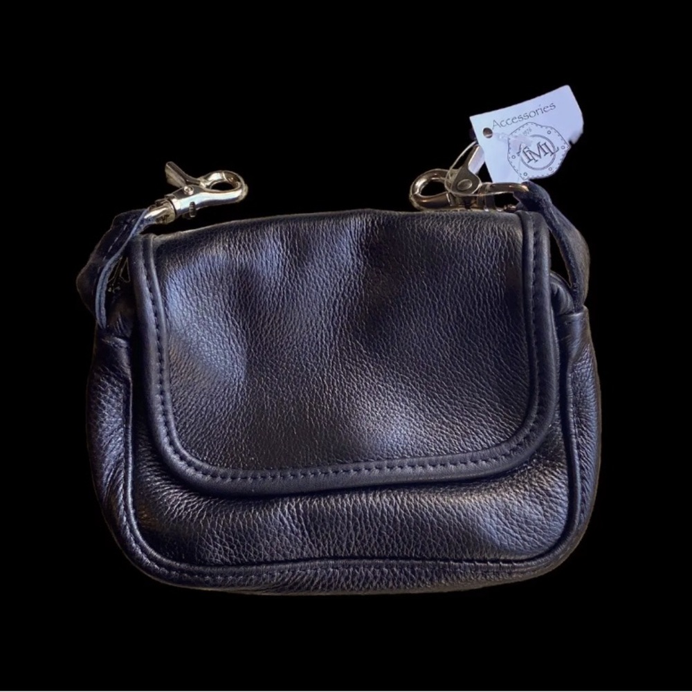 Belt Loop Clasp Genuine Leather Motorcycle Hip Purse Talisman Canadian Made